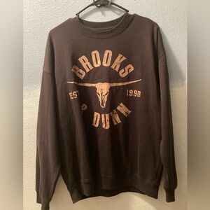 Brooks & Dunn Brown Graphic Sweatshirt Men’s Medium